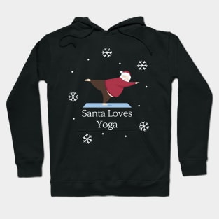 Santa Loves Yoga Hoodie